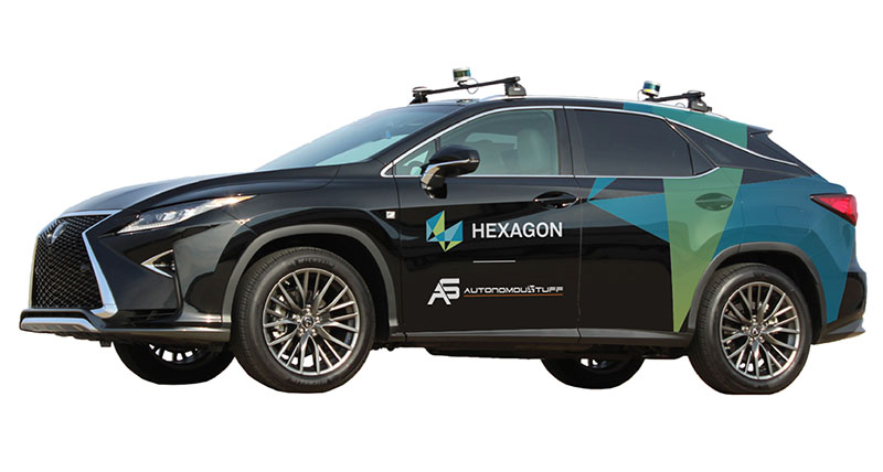 Photograph of Hexagon | AutonomouStuff branded Lexus